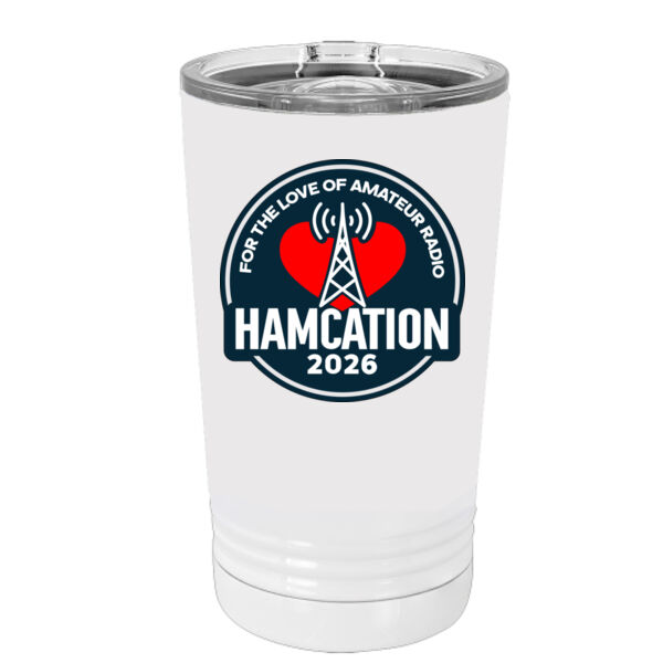White Sublimatable 16 oz. Polar Camel Pint with Slider Lid Special Logo Thumbnail