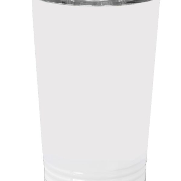 White Sublimatable 16 oz. Polar Camel Pint with Slider Lid JRDA Thumbnail