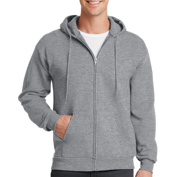 Unisex Core Fleece Full Zip Hooded Sweatshirt Special Logo Thumbnail