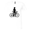 Unisex Jersey Short-Sleeve V-Neck T-Shirt Thumbnail