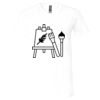 Unisex Jersey Short-Sleeve V-Neck T-Shirt Thumbnail