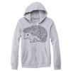 Adult Triblend Full-Zip Fleece Hooded Sweatshirt Thumbnail