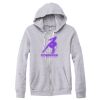 Adult Triblend Full-Zip Fleece Hooded Sweatshirt Thumbnail