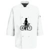 Button Chef Coat with Thermometer Pocket Thumbnail