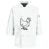 Button Chef Coat with Thermometer Pocket Thumbnail