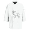 Button Chef Coat with Thermometer Pocket Thumbnail