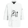 Button Chef Coat with Thermometer Pocket Thumbnail