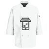 Button Chef Coat with Thermometer Pocket Thumbnail
