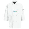 Eight Pearl Button Chef Coat with Thermometer Pocket Thumbnail