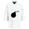 Eight Pearl Button Chef Coat with Thermometer Pocket Thumbnail