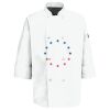 Eight Pearl Button Chef Coat with Thermometer Pocket Thumbnail