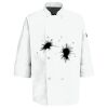 Eight Pearl Button Chef Coat with Thermometer Pocket Thumbnail